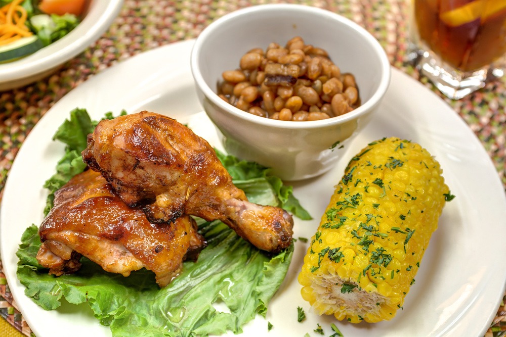 Town Village Crossing | Chicken, corn, and beans