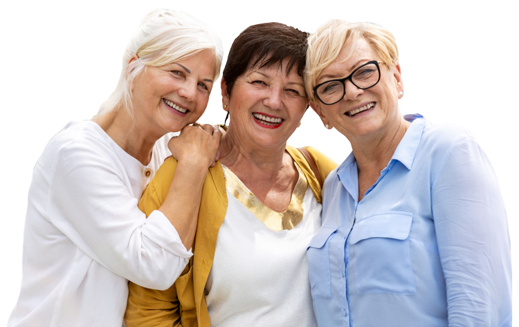 Town Village Crossing | Group of senior women smiling