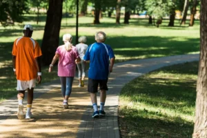Seniors on a morning walk