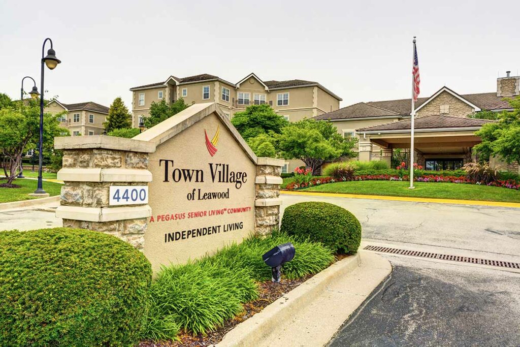 Town Village of Leawood | Front Sign