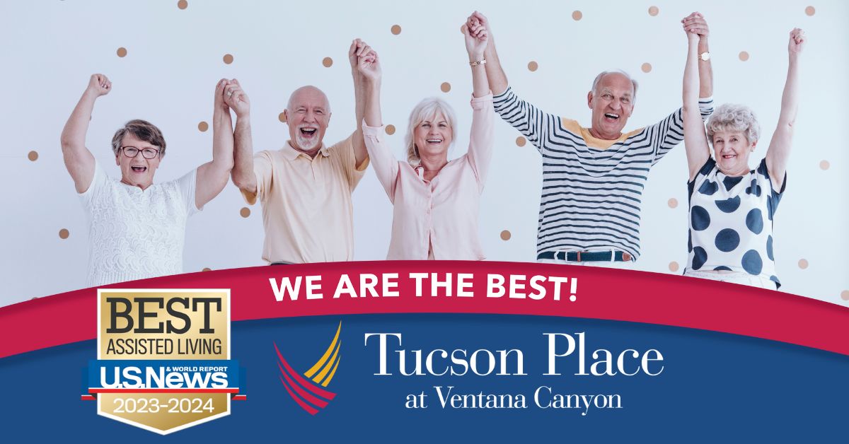 Tucson Place at Ventana | Seniors celebrating Best Assisted Living Award