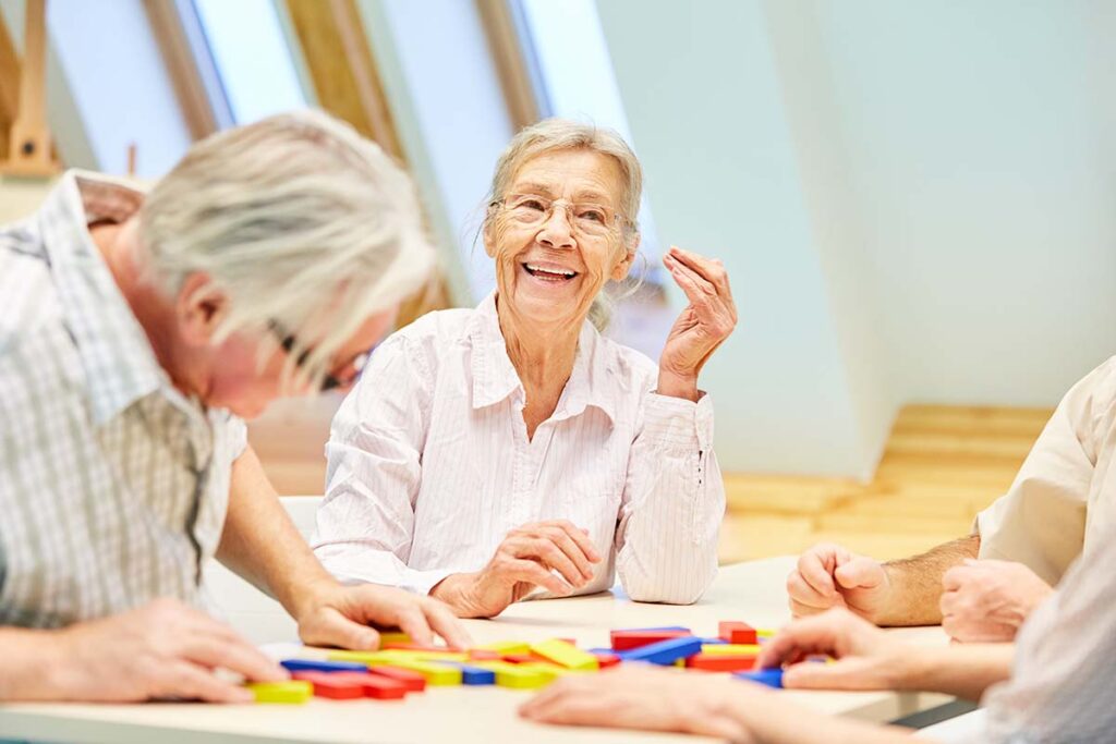 aTucson Place of Ventana Canyon | Seniors doing memory care group activities