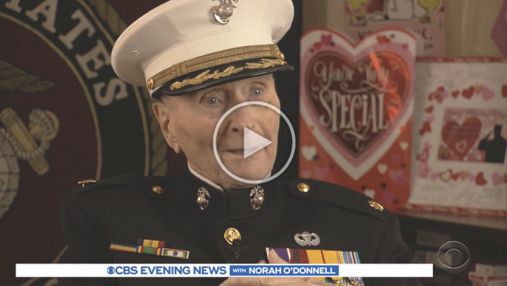 Pegasus Senior Living | Major Bill White from The Oaks at Inglewood on CBS Evening News