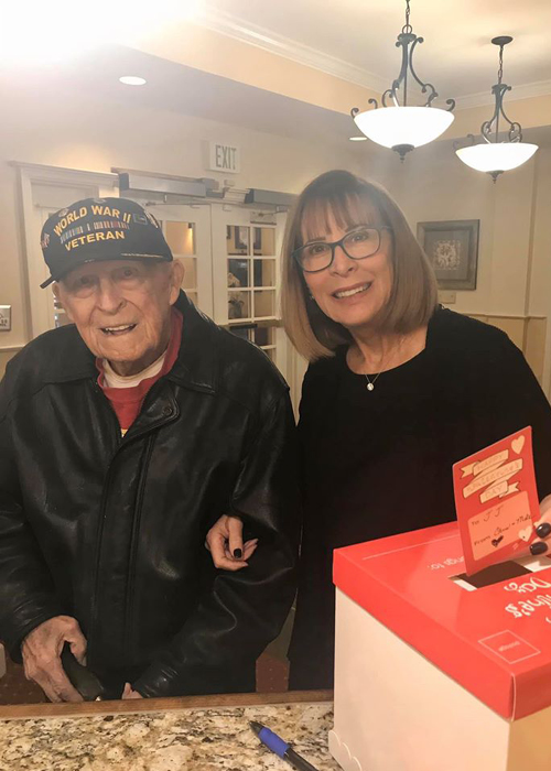 Pegasus Senior Living | Valentines for Veterans activity