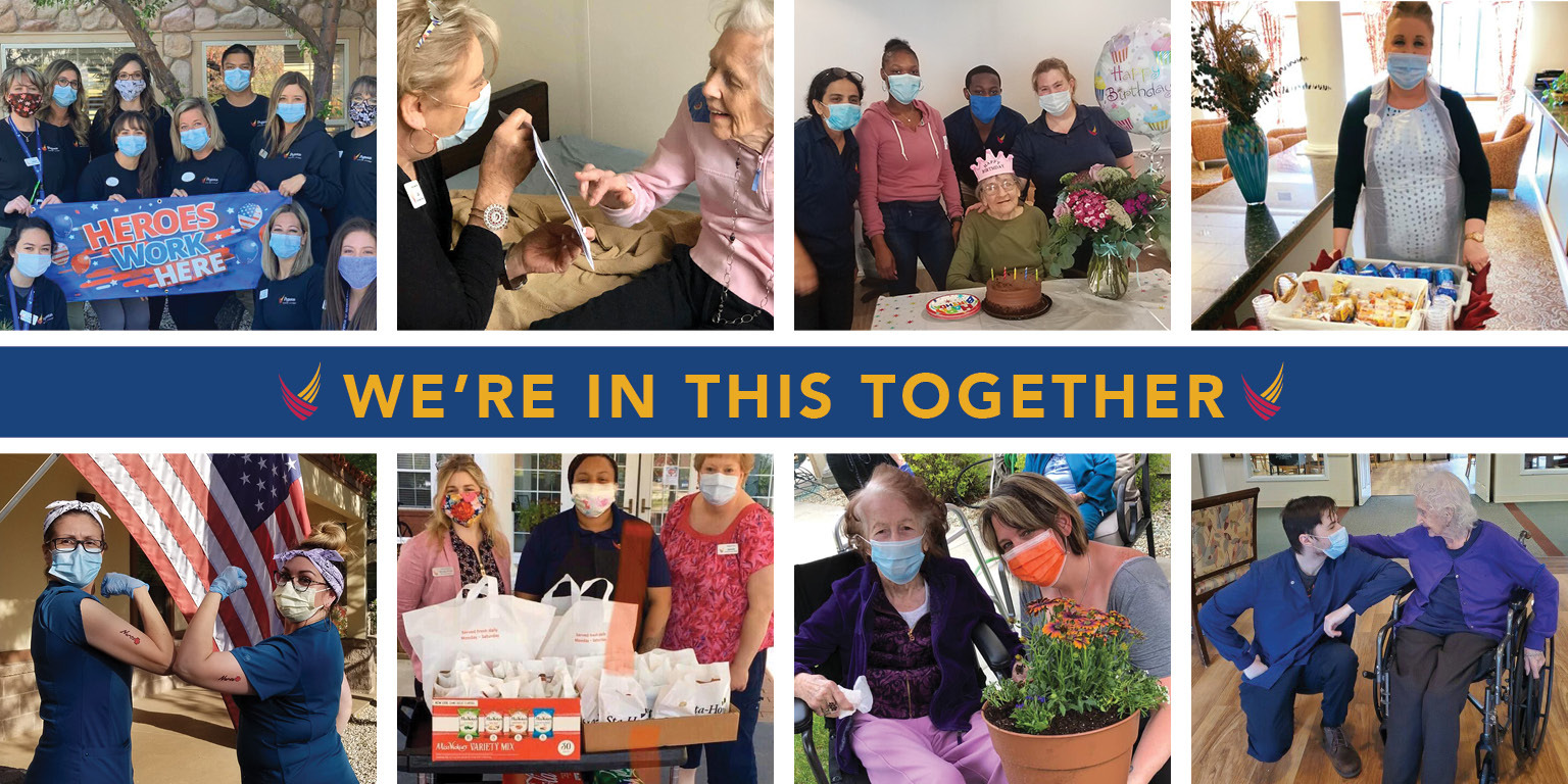 Pegasus Senior Living | "We're In This Together" Banner
