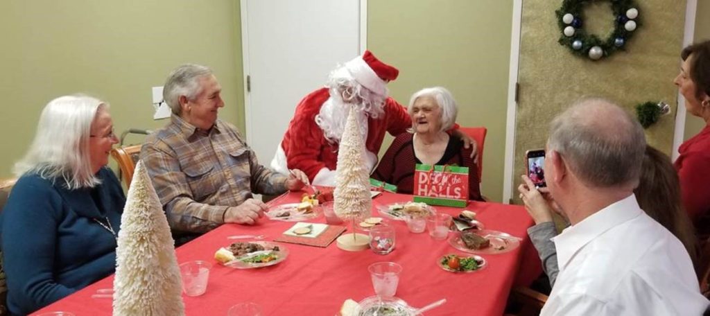 Pegasus Senior Living | Santa delivering smiles