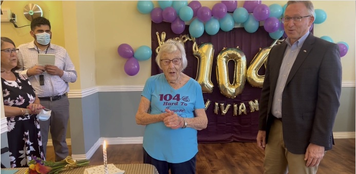 Broadway Mesa Village | Vivian on her 104th birthday