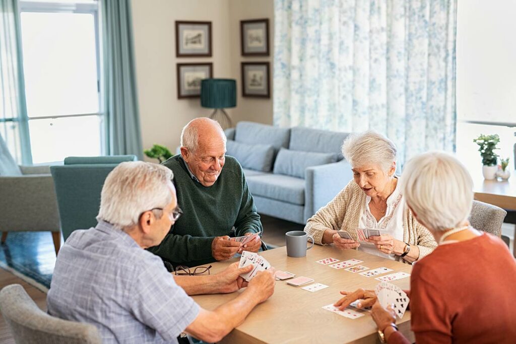 The Village at Rancho Solano | Seniors playing cards