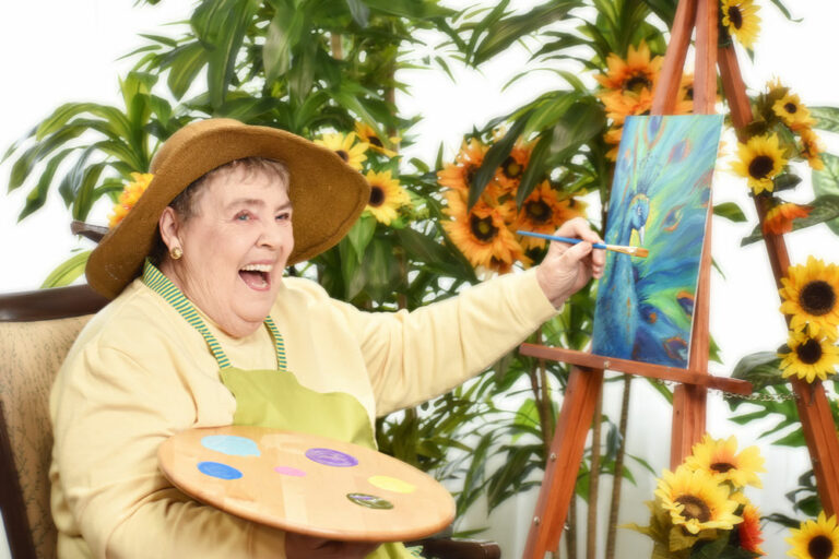 Broadway Mesa Village | Senior woman painting