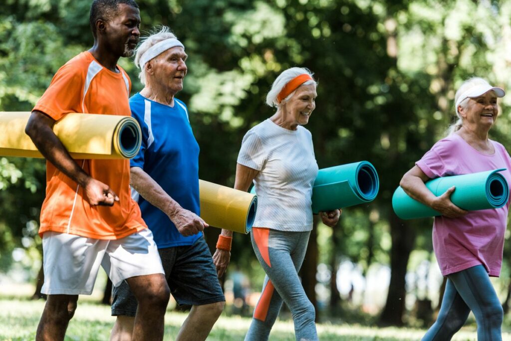 Pegasus Senior Living | Seniors headed to yoga