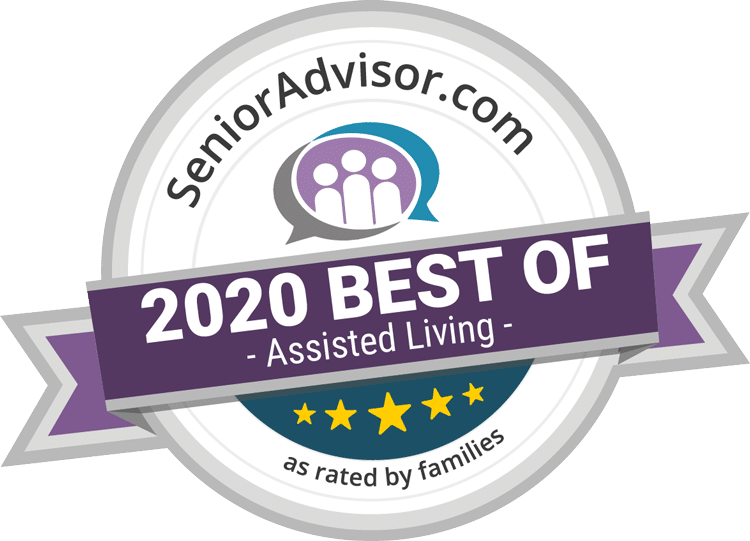 Pegasus Senior Living | SeniorAdvisor.com 2020 Best of Assisted Living award